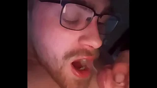 19 y/o cumming in his own mouth